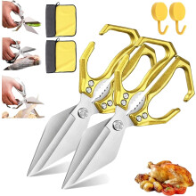Heavy-Duty Kitchen Shears with Ergonomic Handle, High-Carbon Steel, Compatible with Chicken, Meat, Seafood & Bone Cutting