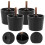 4-Pack Adjustable Sofa Leg Risers – Black 1