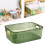 Clear Plastic Storage Basket with Handles – 9 x 6.3 x 3.5 1