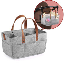 1 stuk luiertas-organizer, auto-organizer, draagbare organizer voor de commode, babykamer, lichtgrijs