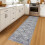 3' x 5' rutschfester Eingangsteppich aus Polyester mit geometrischem Muster 2