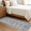 3' x 5' rutschfester Eingangsteppich aus Polyester mit geometrischem Muster 3