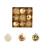 9-Pack 8cm Christmas Ornament Balls Gold Plastic Decor 1