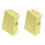 2Pcs Universal Plastic Block Stand Yellow Kitchen Organizer Set 2
