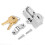 Universal Motorcycle Helmet Lock - 22mm 7/8" Diameter, Electroplated Finish, Includes 2 Keys for Enhanced Security 1