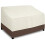 Wasserdichter 3-Sitzer-Gartensofabezug Beige/Dunkelbraun 1