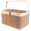 Bamboo Storage Basket with Lid, 32x22x20cm 1