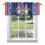 Παραθυρόφυλλο Gnome USA Flag 54x18in, Θήκη Ράβδων για Κουζίνα, Υπνοδωμάτιο, Μπάνιο, Σαλόνι 1