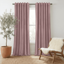 Lapalife Perdele din Catifea, Set de 2 Panouri, 96 Inch, Termoizolante, Perdele din Catifea Mătăsoasă, pentru Dormitor, Roz Sălbatic