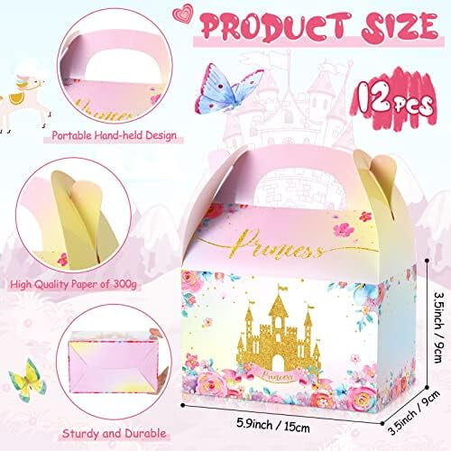 Prinsess- och prinsfestpresentaskar – 12-pack 2
