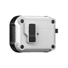 Compatibile con AirPods Pro3, custodia protettiva antiurto con moschettone e meccanismo antigraffio.