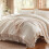 Σετ παπλωμάτων Queen Size 7 τεμαχίων, μπεζ Shabby Chic κρεβάτι σε τσάντα – 1 παπλωματοθήκη, 2 1