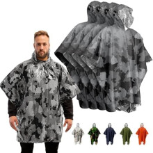 Emergency Poncho with Mylar Blanket Liner Waterproof