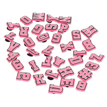 37Pezzi Charm per Scarpe in PVC Rosa, Modelli e Accessori per Decorazione Scarpe
