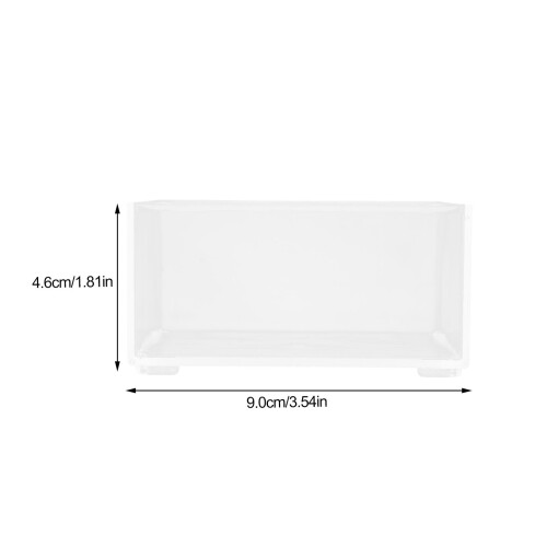 Organizer trasparente per bustine di tè, 9 x 3,5 x 1,8 pollici, per caffè e tè, 1 pezzo. 1