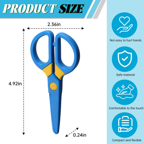 3-delt universalsaks, 12,5 cm, afrundet spids 1