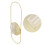 2Pcs Mounted Candle Holders Iron Round Wall Hanging Sconce 9