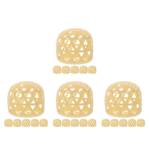40Pièces Mini Lanternes En ABS Beige Pour Décoration DIY 2