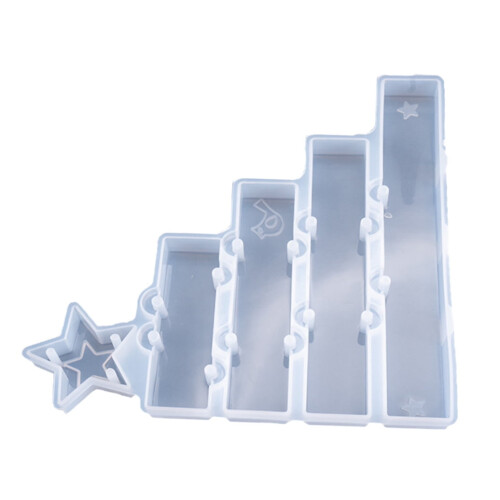 Kerst siliconen mal, 17,5 cm, wit 2