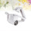1Set Cheese Shredder Handheld Cheese Grinder White Plastic Stainless Steel Kitchen Use 6