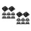 16Pièces Guide Câble En Alliage Noir Avec Clips Adhésifs Robustes 9