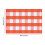 Fall Plaid Doormat Orange White Cotton 24x16 Inch 3