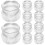 30Pcs Transparent Ps Miniature Fish Tanks for Dollhouse Display 2