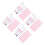 4Ensembles Support Nail Art Pratique Professionnel Rose Stable 4