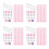 4Ensembles Support Nail Art Pratique Professionnel Rose Stable 5