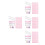 4Ensembles Support Nail Art Pratique Professionnel Rose Stable 6