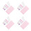4Ensembles Support Nail Art Pratique Professionnel Rose Stable 8