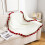 Rose Throw Blanket Red Polyester 24x24 inch 4