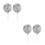 4Pcs Silver Stainless Steel Flame Tamer Simmer Ring for Kitchen Use 5