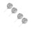 4Pcs Silver Stainless Steel Flame Tamer Simmer Ring for Kitchen Use 7