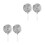 4Pcs Silver Stainless Steel Flame Tamer Simmer Ring for Kitchen Use 8