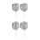 4Pcs Silver Stainless Steel Flame Tamer Simmer Ring for Kitchen Use 9