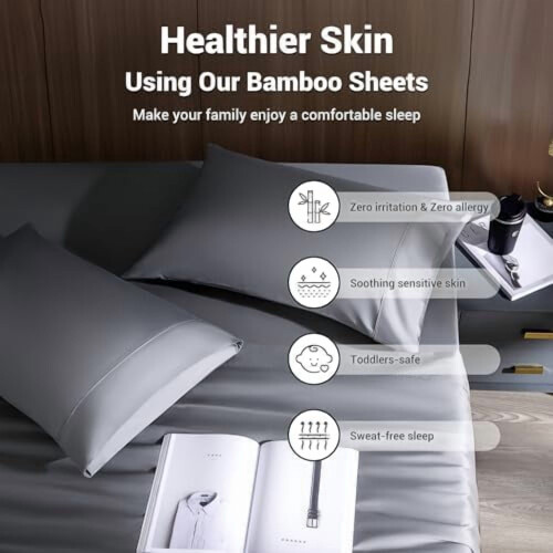 Bambu Rayon kyllakanset Queen, 4 delar 2