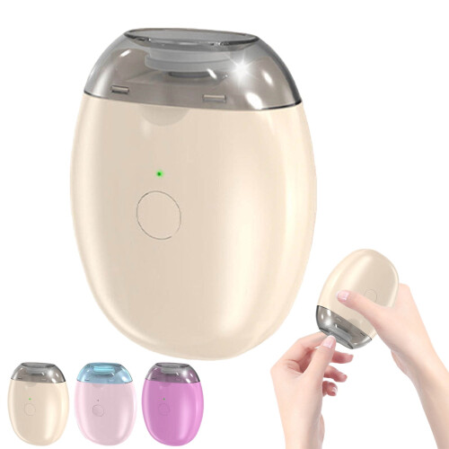 YOCBZ Mini-Nagelschleifer, 2er-Pack, Beige, 3 Geschwindigkeiten, USB 1
