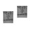 2Pcs Compact Silverware Drawer Organizer Tray Pp+pet Material 8