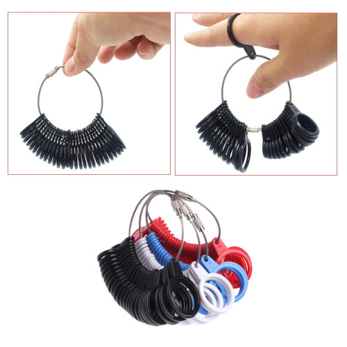 Portable Ring Sizer Gauges Finger Ring Sizer Jewelry Making Measurement Tools 1