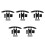 5Sets Fietshelm Padding Schuim Zweetabsorberend Ademend 5