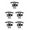 5Sets Fietshelm Padding Schuim Zweetabsorberend Ademend 7