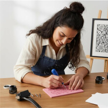 Art Linocut Kit for Printmaking, Rubber Stamp Carving Printing Kit with Linoleum Blocks Afor Beginners and Artists