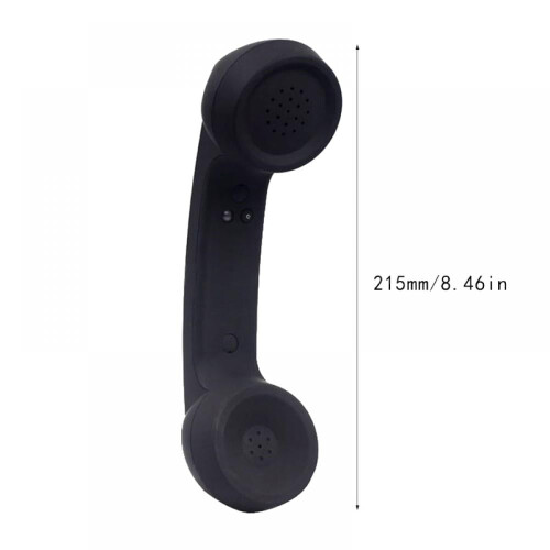 Cuffie wireless universali Bluetooth con microfono, stile retrò, compatibili con telefoni cellulari - Nero 1
