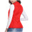 Vest for Women Winter Fall Basic Button Vest Solid Keep Warm Sleeveless Jacket with Pocket,Red 3