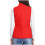 Vest for Women Winter Fall Basic Button Vest Solid Keep Warm Sleeveless Jacket with Pocket,Red 4