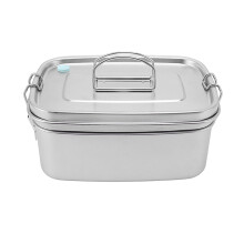 Bentobox i rostfritt stål med dubbla lager, 1500 ml