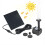 Kit pompă de apă solară 1.6W 7V cu 4 duze 3