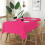 Hellrosa Einwegtischdecke, 54 x 108 Zoll (6 Stück) 2