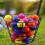 Golf Ball Basket Wire Range Bucket Golfball Container Holder with Handle 2